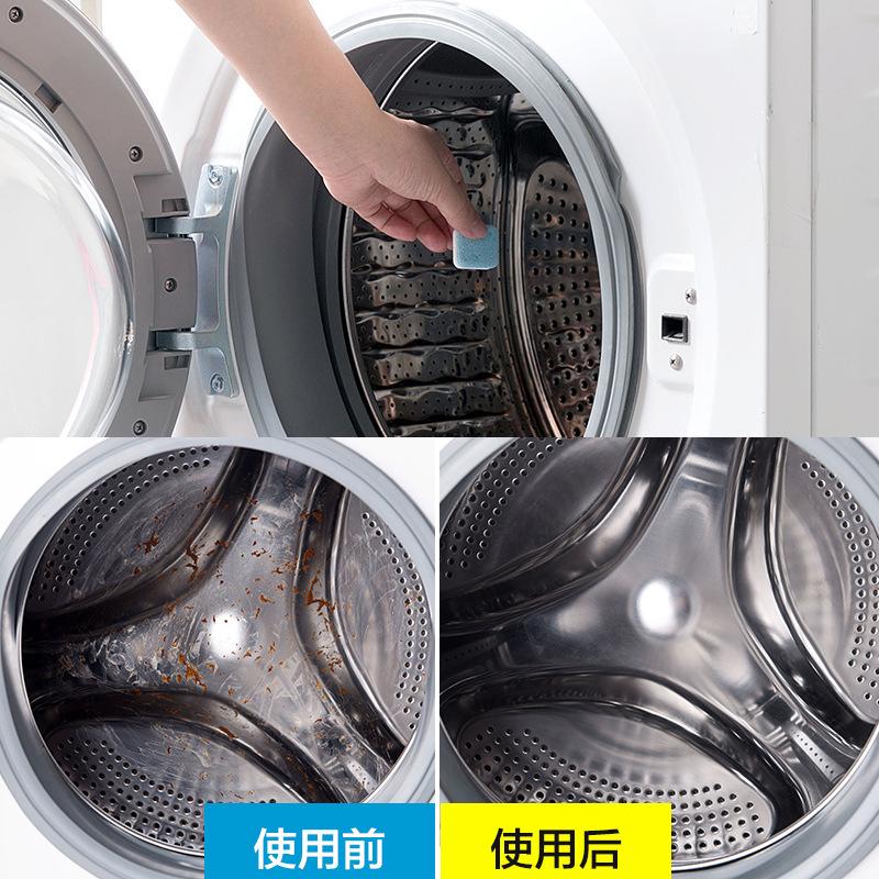 10PCS washing machine slot effervescent tablet cleaning agent 15g solid automatic drum washing machine bulk decontamination and descaling cleaner