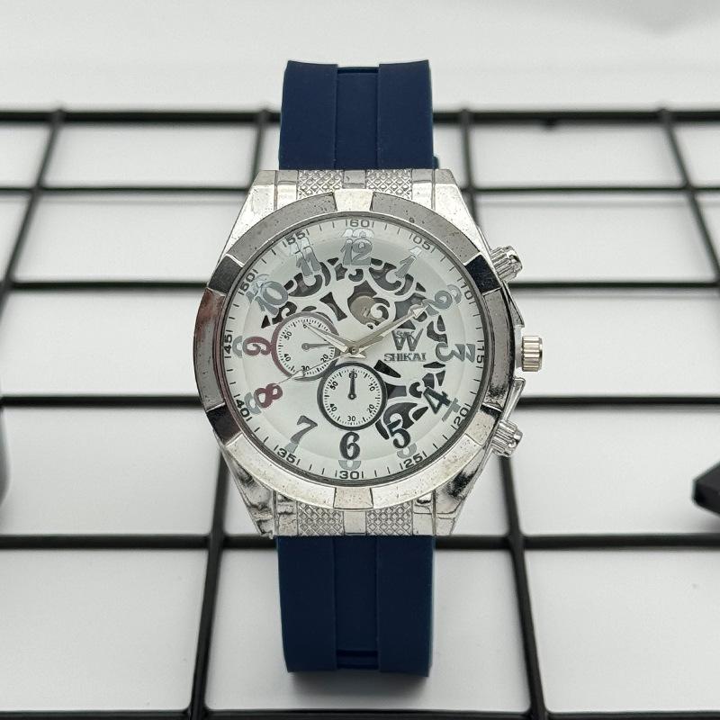 JYL Men's Watch Student Hollow Casual Silicone Strap