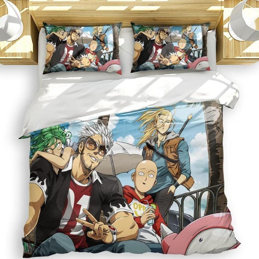 

Аниме Ванпанчмен Постельное белье Трехпредметный пододеяльник EU single 135*200