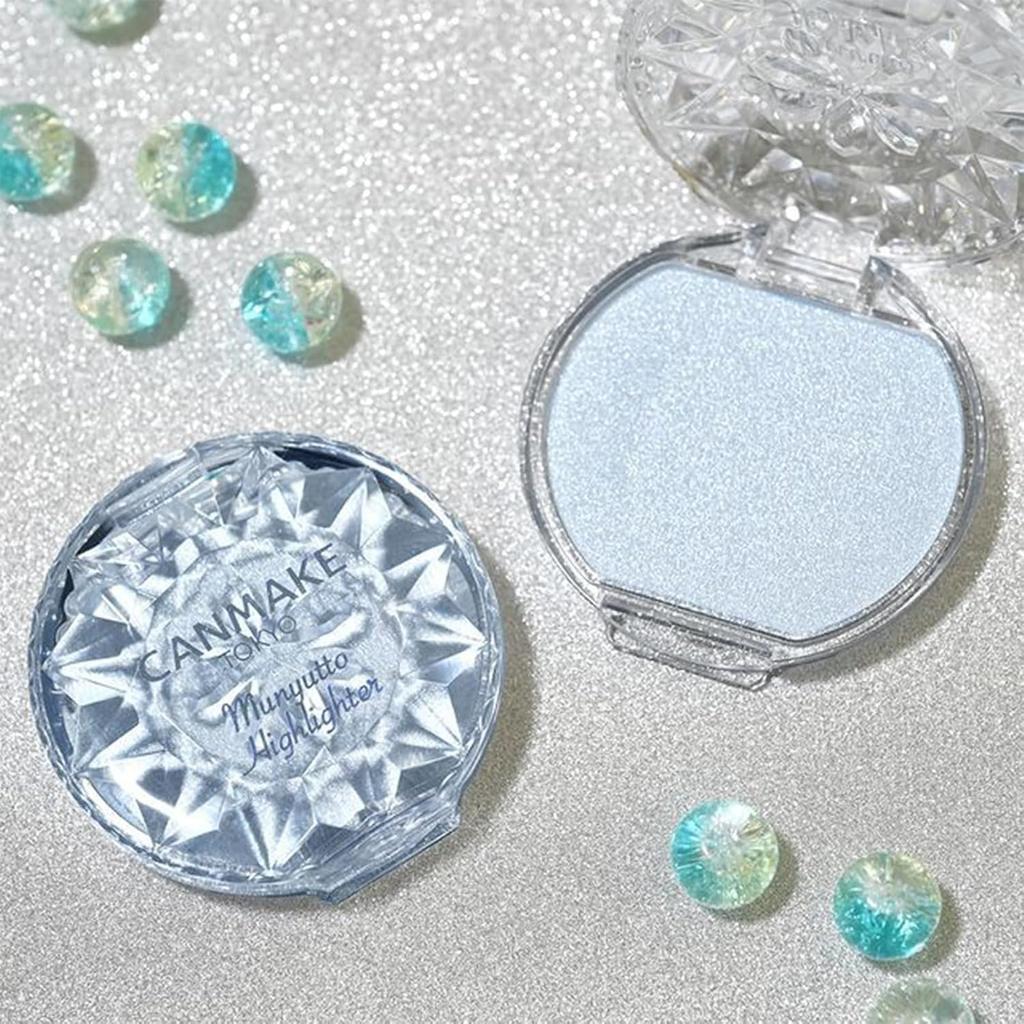 Canmake Munyutto Textmarker 04 Blautopas, 3,8 g, roh, selten, Textmarker, Haftung glatt, blau