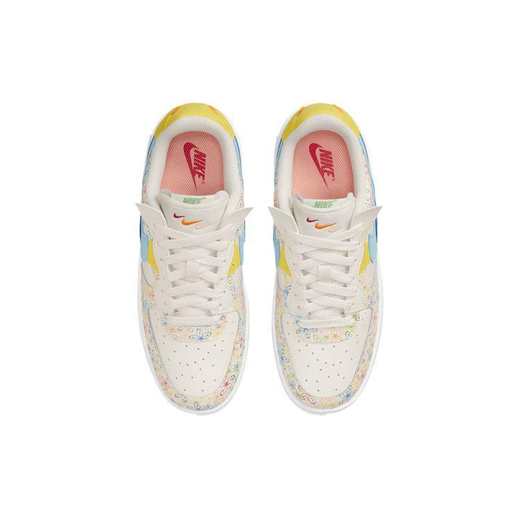 Nike Tênis Feminino Air Force 1 Fontanka Flowers Multicor Sail Vivid-Sulphur DV3211-100