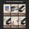 1Pc No-Drill Toilet Paper Holderphone Stand Metal Storage Rack Kitchen Towel Holder Seasoning Bottle Bathroom Wall Roll Paper