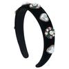 Cross-border European American Valentine's Day Alloy Pearl Peach Heart Diamond Sweet Elegant Hair Band Headband Festival Dating