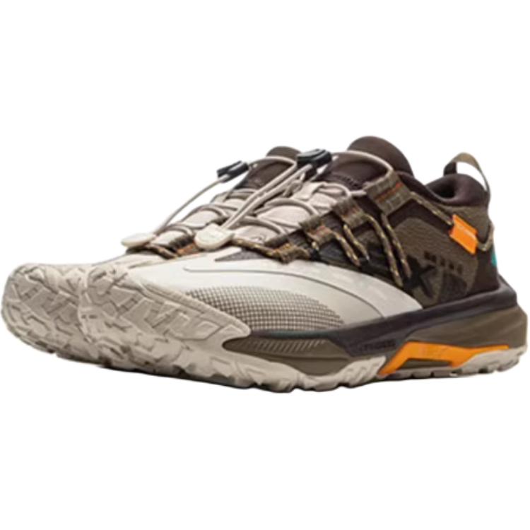 Li Ning Kids Outdoor Comfortable Non-Slip Wear-Resistant Low-Top Casual Shoes Men Casual Shoes Gray Brown YKEU006-7