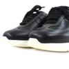 Great HERMES sneakers quick H logo stitch black leather Women 35 192214Z Used