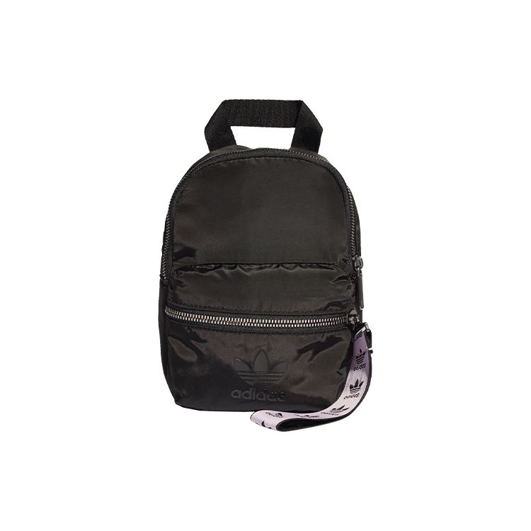 

Adidas Originals Sport Trend Logo Zipper Rope Decoration Polyester Mini Backpack Women Backpack Black FL9616 Mini