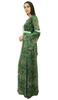 Bimba Women's Rayon Printed Lace Maxi Winter Dress