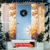 Set of 2 Welcome Sign Autumn Leaves Double Sided Fall Foliage 12x70.8in Polyester