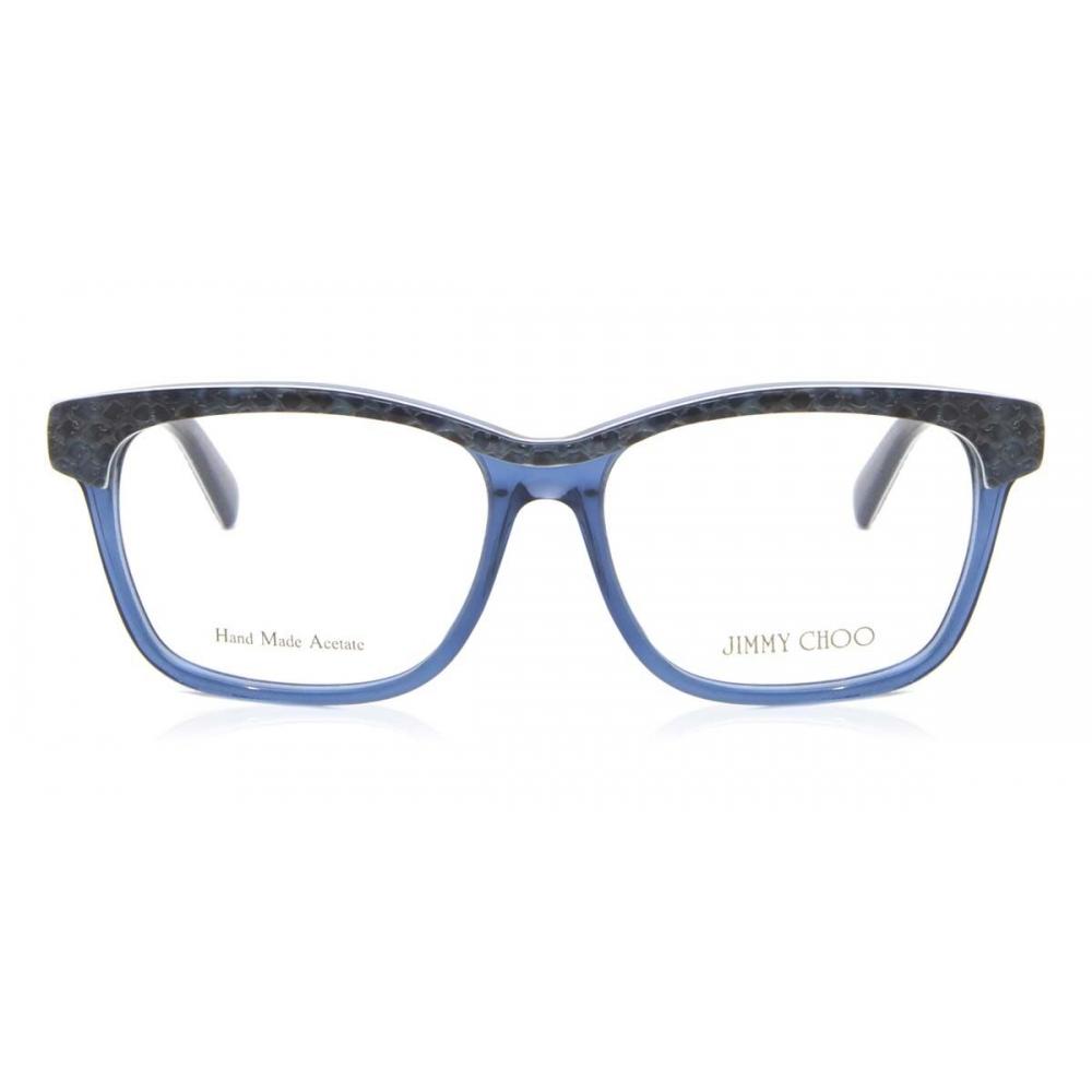 

Jimmy Choo 98 8zv Women Eyeglasses Blue Python/53