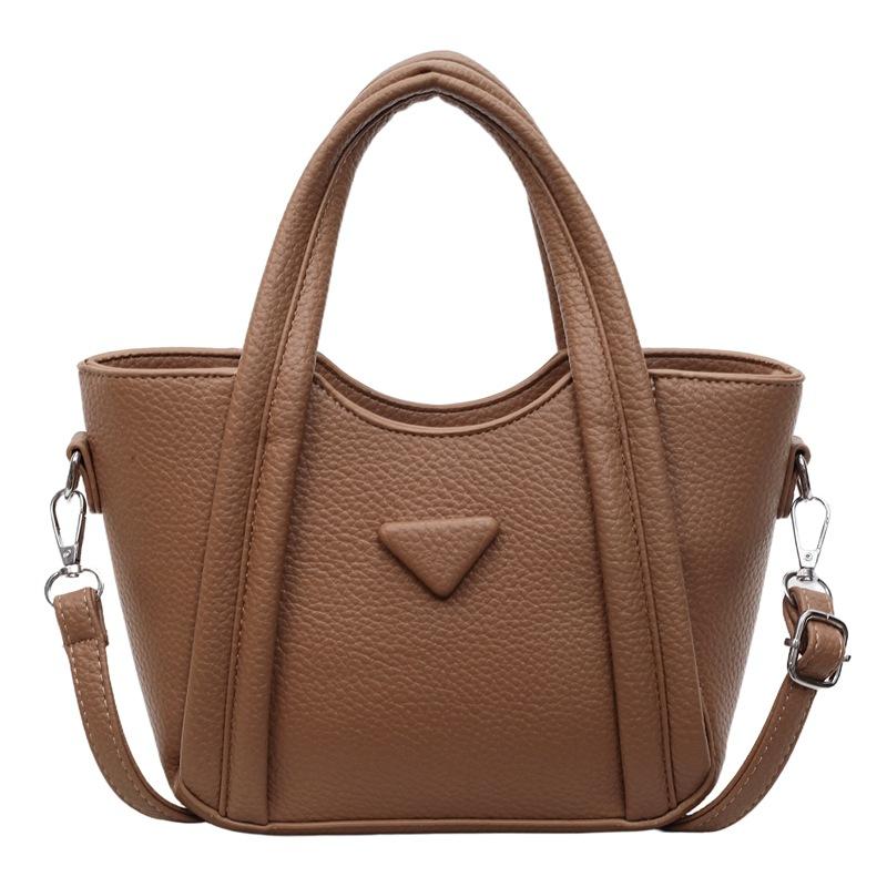 New simple and fashionable portable bucket bag female texture casual messenger bag shoulder tote bag
