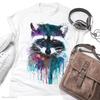 Watercolor Raccoon Print T Shirt 100 Ring Spun Cotton Casual Animal Art Sizes Xs S M L Xl Xxl Vintage