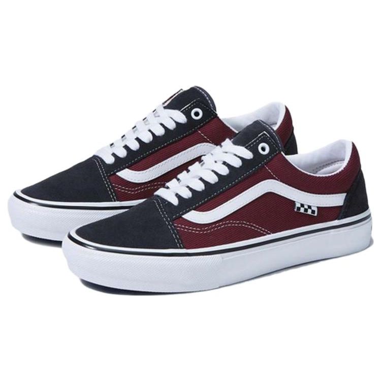 Vans Old Skool Comfortable Durable Low-Top Skate Shoes Unisex Sneakers Black Red VN0A5FCB249
