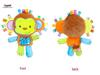Happy Monkey Baby Plush Rattle - Soft Soothing Toy for Newborns