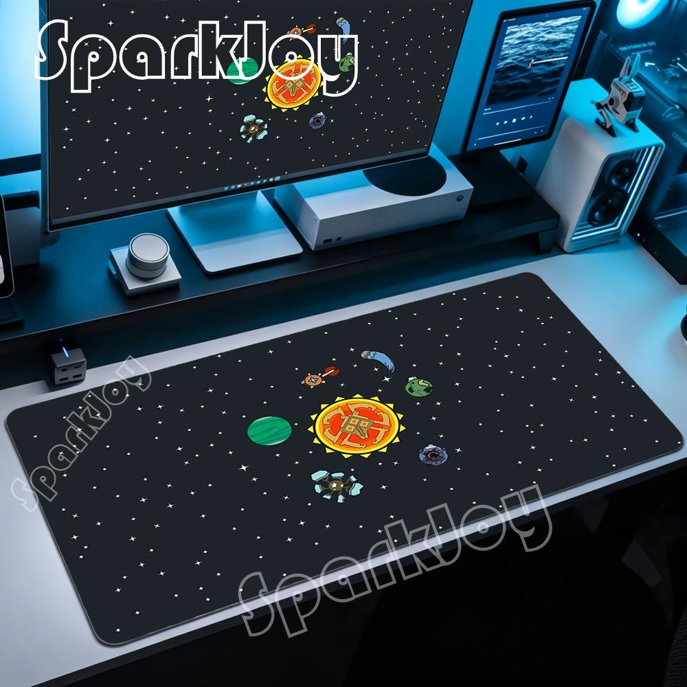 Anime Gamer Outer Wilds Mousepad Laptop Universe Space Solar System Xl Mouse Pad Hd Desk Mat Pc Gaming Accessories Keyboard Pads