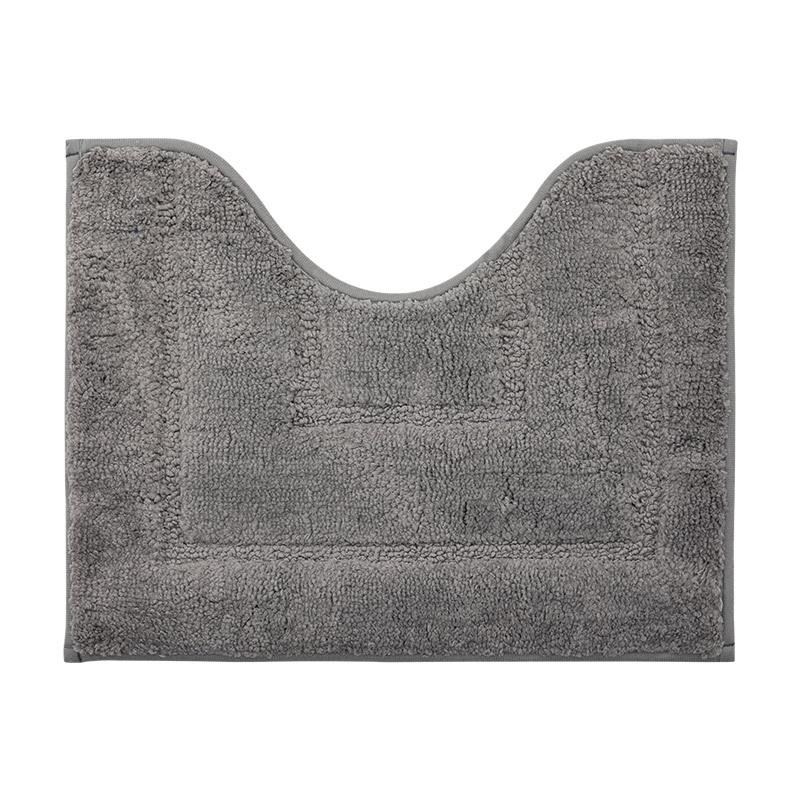 Thickened Non-Slip Bathroom Absorbent Mat, Toilet Entrance Mat, Household Carpet 40x50cm U-shaped