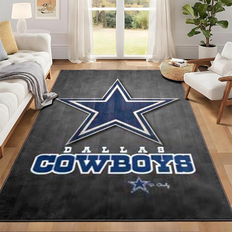 Dallas Cowboys Carpet Door Mat for Living Room or Bedroom Protective Mat Under Chair Office Decoration Christmas Gift Birthday Present