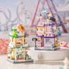 Restaurant Dessert Coffee Pet Fruit Store Street View Food House Building Blocks Kit Girls Bricks Model Kids Boy Toy Child Gifts