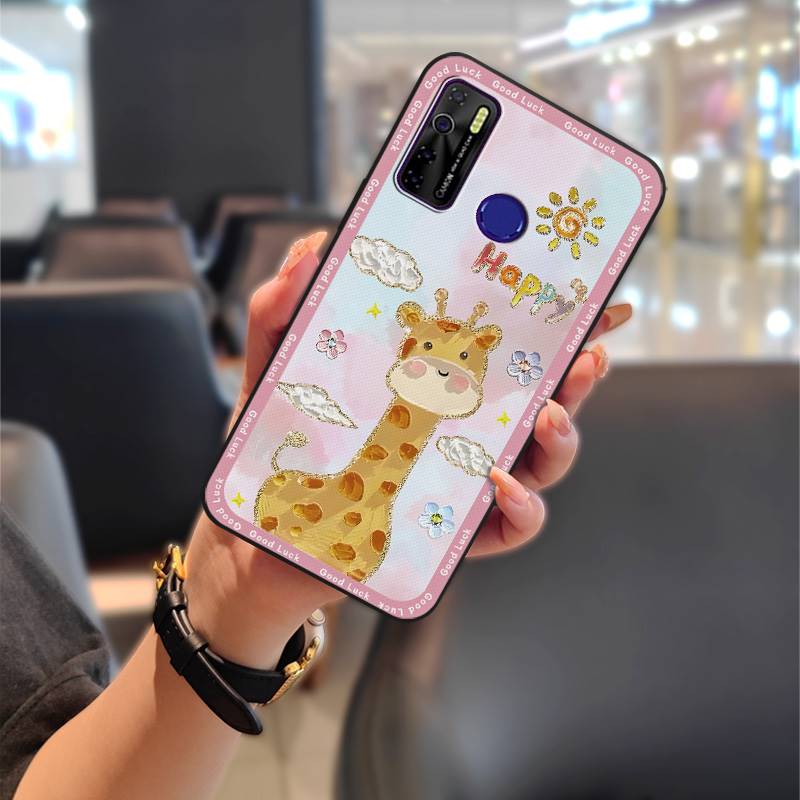 Durable Phone Pouch Phone Case For Tecno Camon15/15Air/16S/KD7H/CD6/CD7/Spark5/5Pro Anti-knock Graffiti Cartoon Silicone