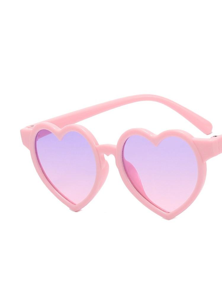 Summer Cute Heart Sunglasses Outdoor Uv Protection Sun Glasses Baby Girls Classic Boy Uv400 Gradient Eyewear