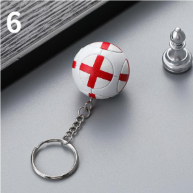 1PCS Football Key Chain Fan Supplies Small Gifts National Team Flag Key Chain Key Chain Souvenir Pendant