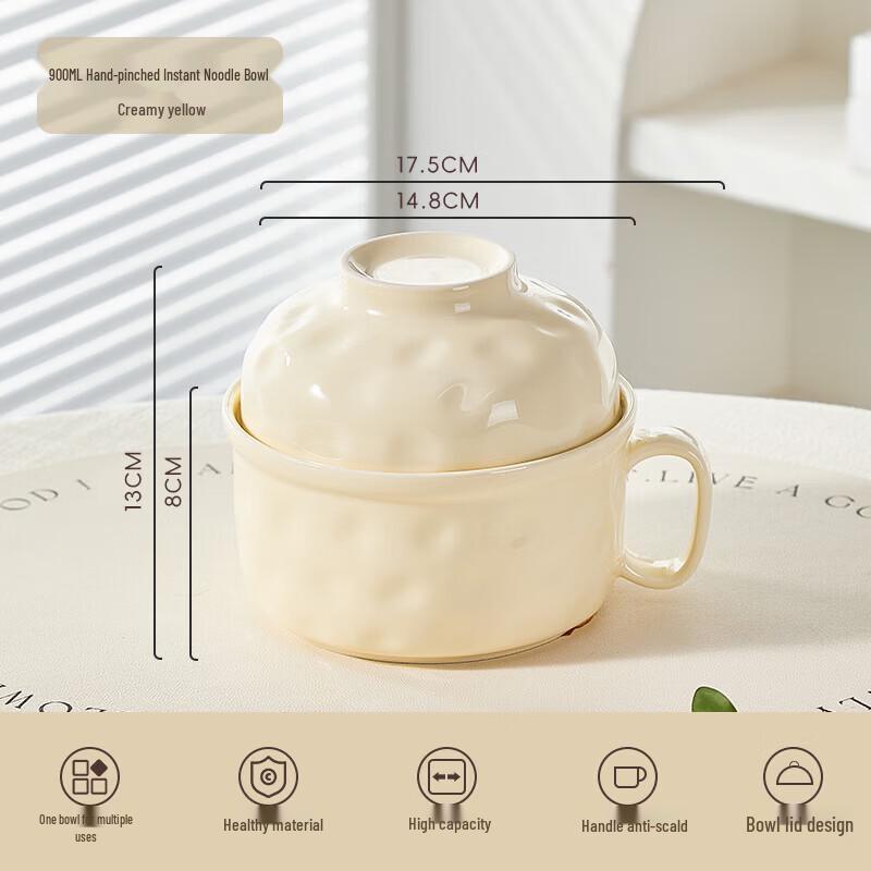 ZISIZ Cream Style Underglaze Ceramic Dinnerware Set