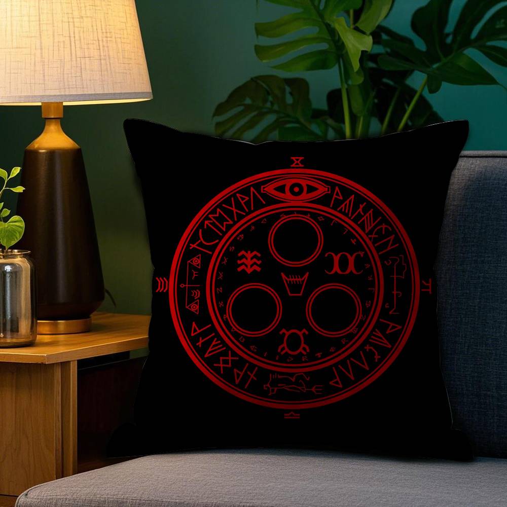 S-Silent H-Hill Anime Pillow Case Sofa Living Room Bedroom Double-sided Printing Square Cushion Nap Time Cushion Cover
