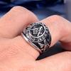 Stainless Steel Masonic Rings for Men Freemasonry Ring Punk Hip Hop for Biker Male Boyfriend Jewelry Creativity Gift Wholesale