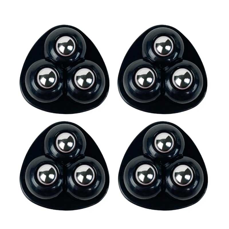 

Вертлюги для бытовой техники, наклеиваемые ролики для бытовой техники, слайдер с шкивом, плавное бесшумное вращение, липкий шкив, самоклеящиеся роликовые колеса для небольших Black Style C