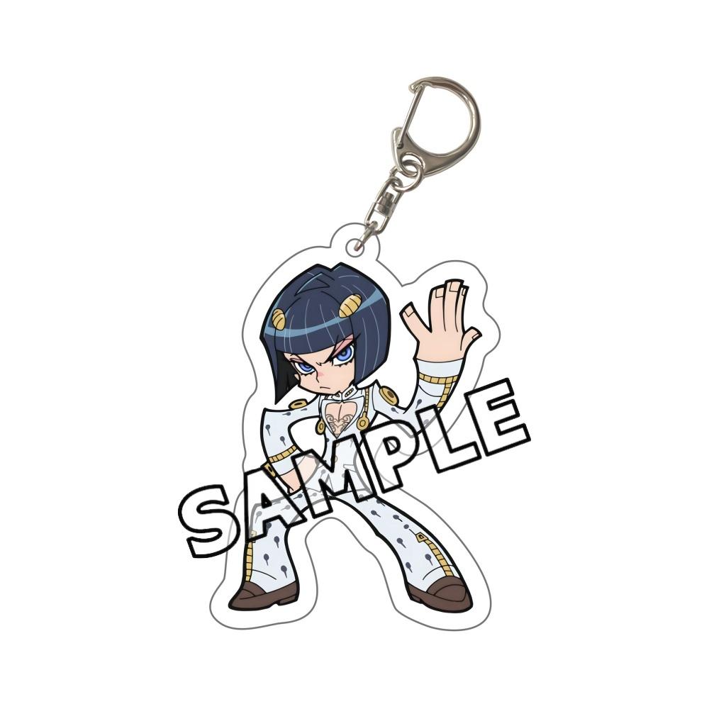 2026 New JoJo Bizarre Adventure Chibi Acrylic Keychain JJBA Jotaro Giorno Jolyne Dio Josuke Bruno Keyring Kawaii Anime Bag Gift