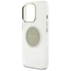 Guess IML Metal Colored Circle Classic Logo MagSafe case for iPhone 16 Pro Max gray