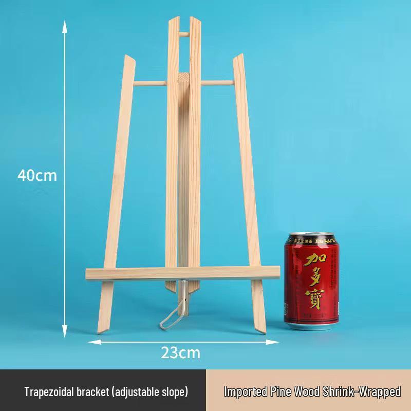 Children's Mini Folding Wooden Easel Tripod for Tabletop Art Display