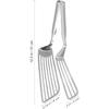 Stainless Steel Spatula Tongs for Cooking Fish Gripper Handy Pizza Clip Slotted Double Spatula Grill Tongs Metal s for Kitchen Use Fish