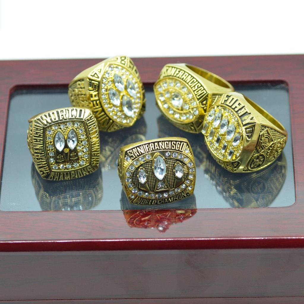 San Francisco 49ers 5 Meisterschaftsjahre Set: 1981, 1984, 1988, 1989, 1994
