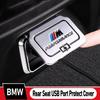 DJSA5 Car Rear Seat USB Port Dust Cover Waterproof Lid For F44 F40 G20 G30 G32 F48 F39 G01 G02 G07 X3 X4 X7 Series I3 E28 E90 E46