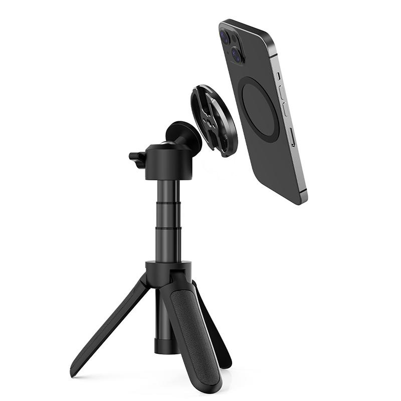 360° Aluminum Magnetic Phone Holder W 1/4 Cold Shoe Photography Fixed Bracket For Iphone 15 14 13 12 Pro Max Magsafe Xiaomi