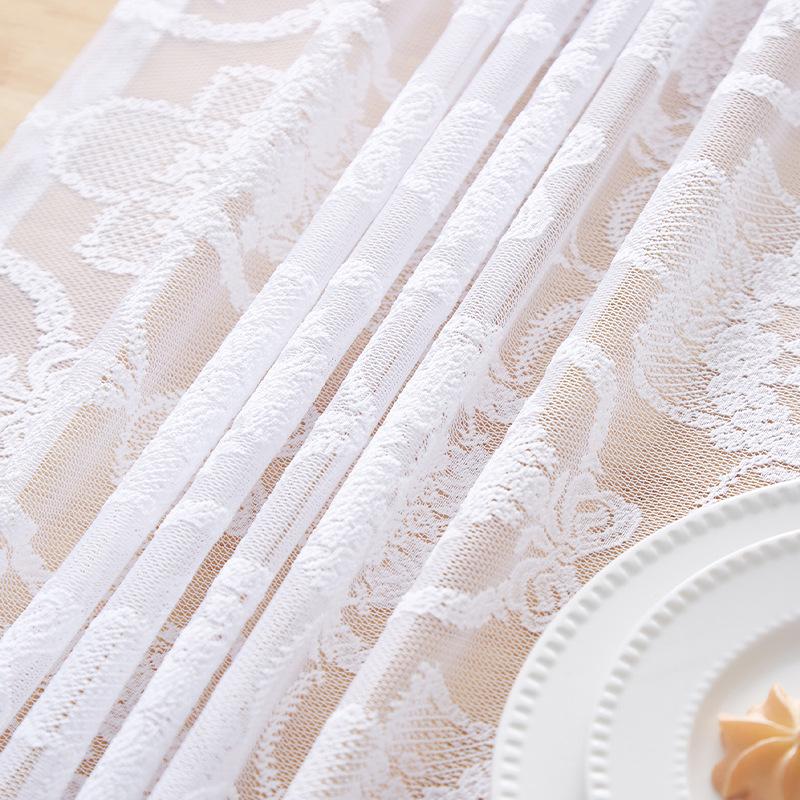 Französische Retro Schmetterlingsspitze Tischdecke Pastorale Tischdecke Kaffeetischdecke Staubdichtes Tuch Spitzentischmatte