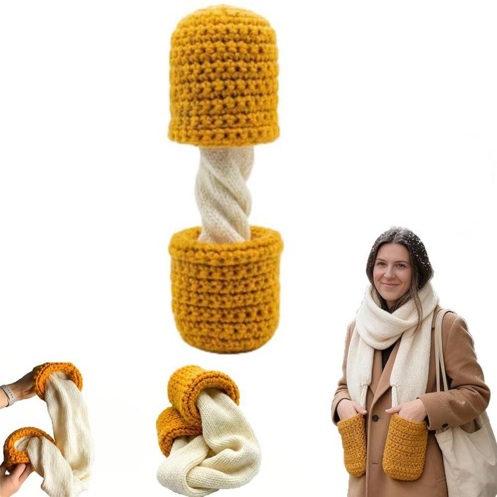 Cute Mozzarella Stick Scarf Warm Hand-Knitted Scarf Children Gift Long Neck Scarves Outdoor