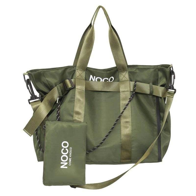 

Чоловіча наплічна сумка Дорожня сумка для зберігання багажу Великої місткості Студентська сумка для покупок зелений