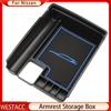 Car Central Storage Arm Rest  Armrest Storage Box for Nissan X-trail T32 Rogue 2014- Glove Tray Case Container