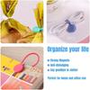 5PCS Colorful Fabric Huggers Magnetic Cable Ties Sewing Accessories Fabric Clips Set  Cross Stitch