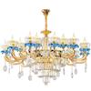 Luxury European Crystal Chandelier, French Ceramic Design for Living Room or Restaurant