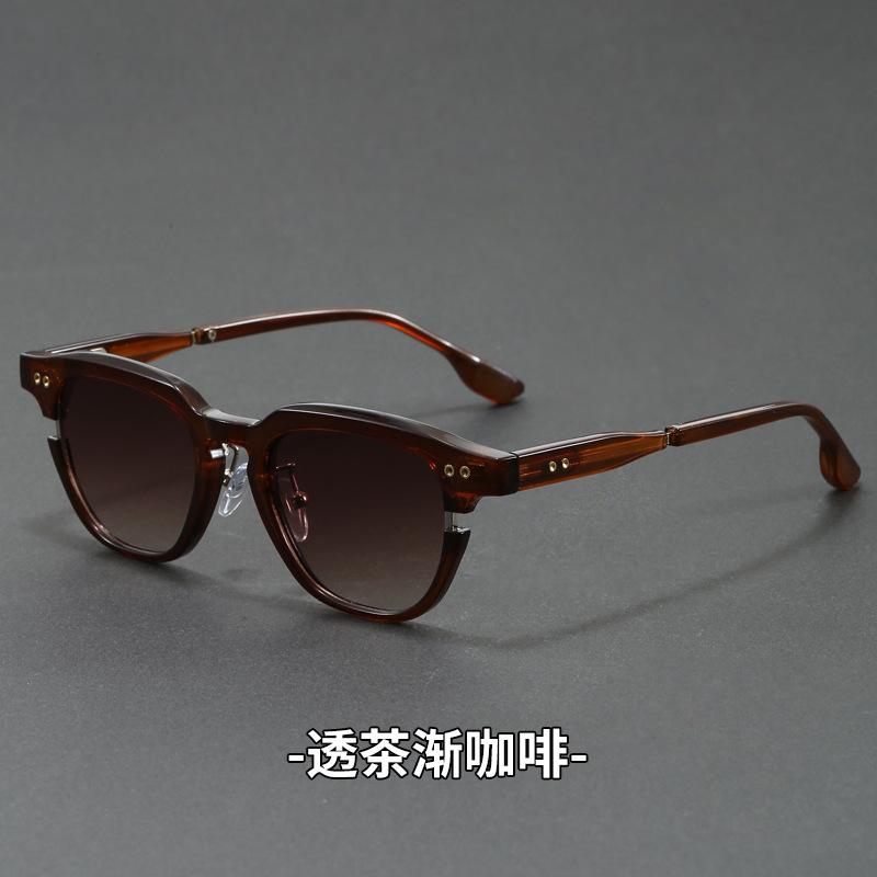 Retro TR90 Fashion Round Sunglasses Luxury Design Glasses Frame Men Fashion Shades Polygon Women High Quality Travel Eyewear