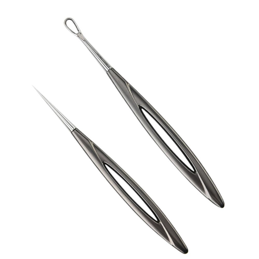 Set of Acne Clean and Acne Patch Blackhead Blackhead Beauty Pore Acne Beauty Tool 2-Piece Needles, Hygienic, Painless, Non-Scratch, Needles, Remover,