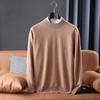 Men Sweater 100% Wool Turtleneck Knit Pullover Winter Soft Warm Wool Jumpers Man Knit Tops Long Sleeve