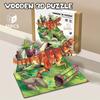 Creative 3D Wooden Puzzle Animal Model, DIY Assembly, Kids Educational Gift