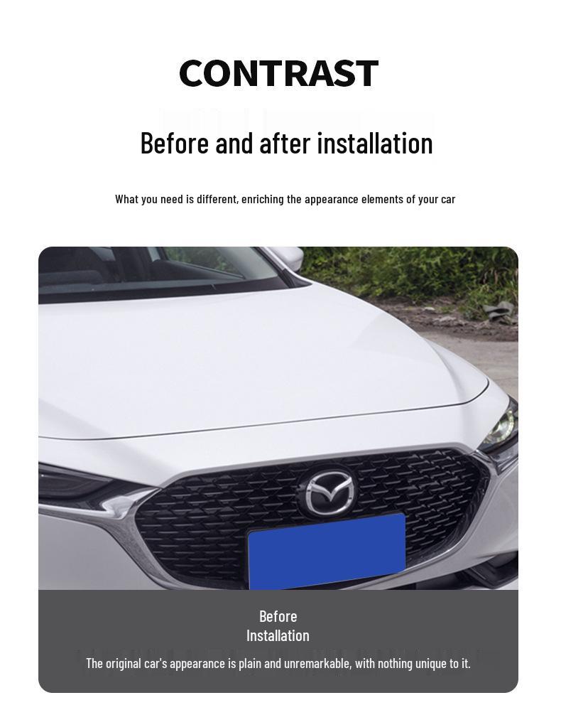 3D Horse Head Wing Car Emblem: Exterior Hood Decoration Metal Sticker