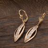 Fashion Natural Zircon Tassel Earrings For Women Fine  Rose Gold Long Dangle Earrings Fashion Jewelry