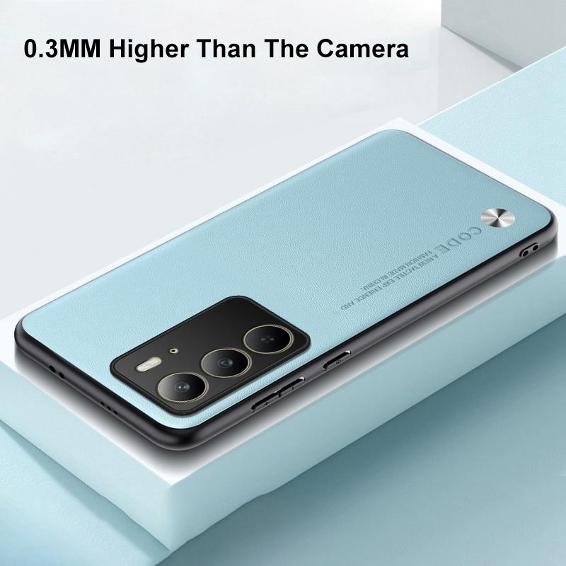 Luxury PU Leather Case For Realme C75 Back Cover Matte Silicone Shockproof Full Protection Phone Case For RealmeC75 4G Coque