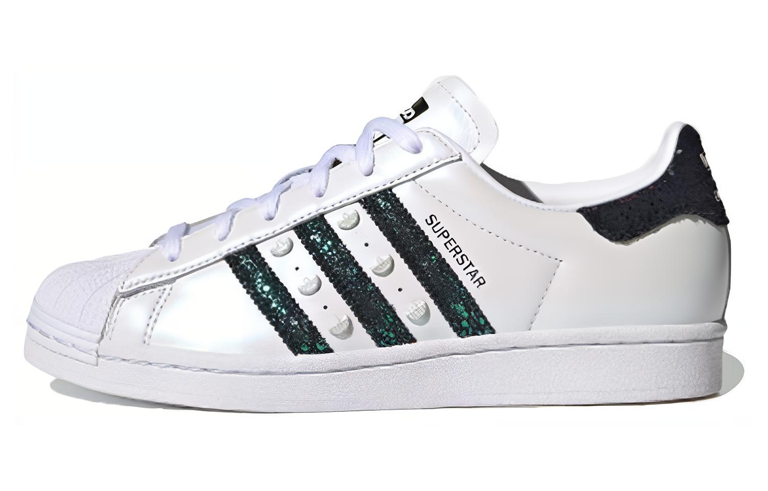 Adidas Superstar White Black Splatter Women s H04237 35⅔