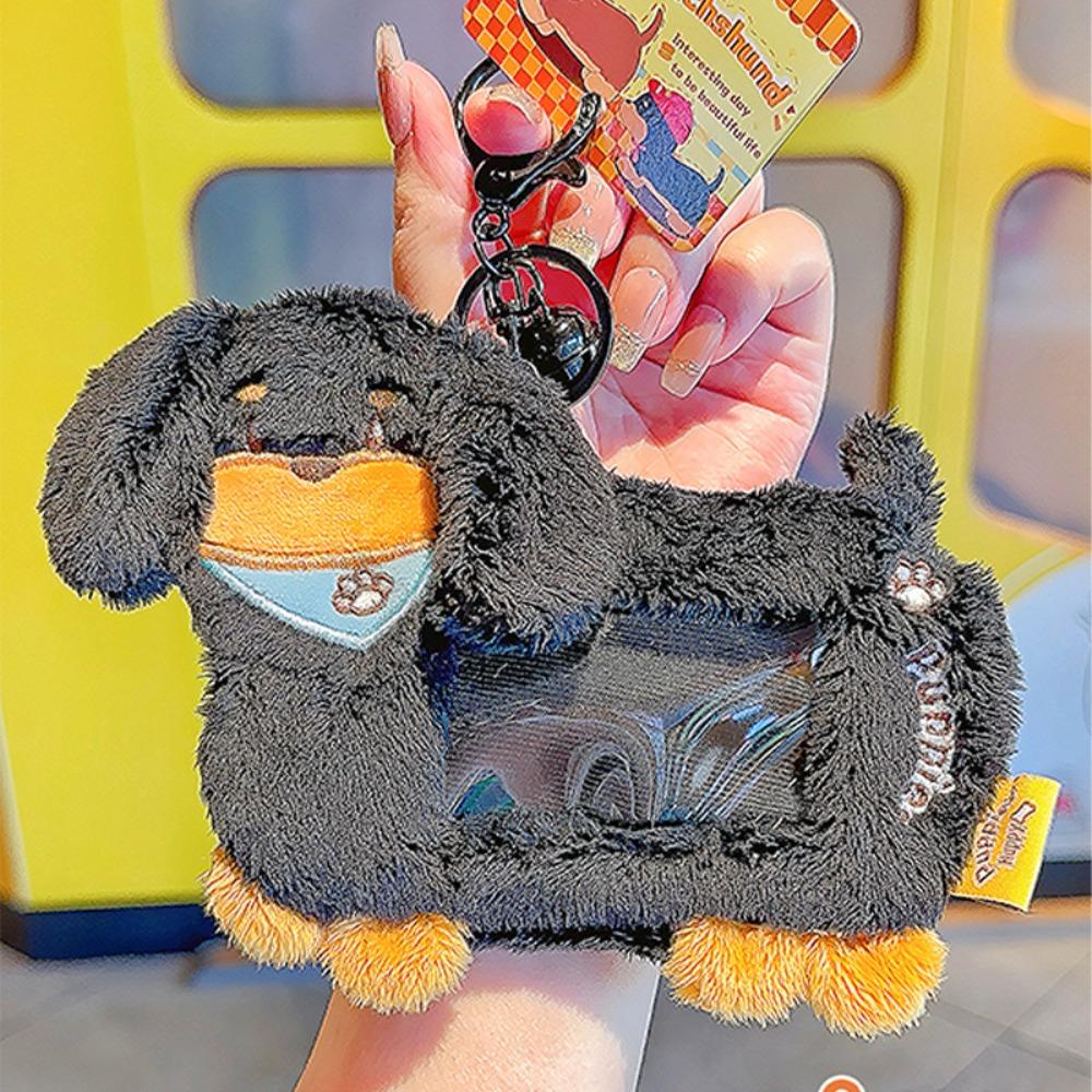 Dustproof Dachshunds Card Cover PP Cotton Plush Photo Protective Case  Outdoor